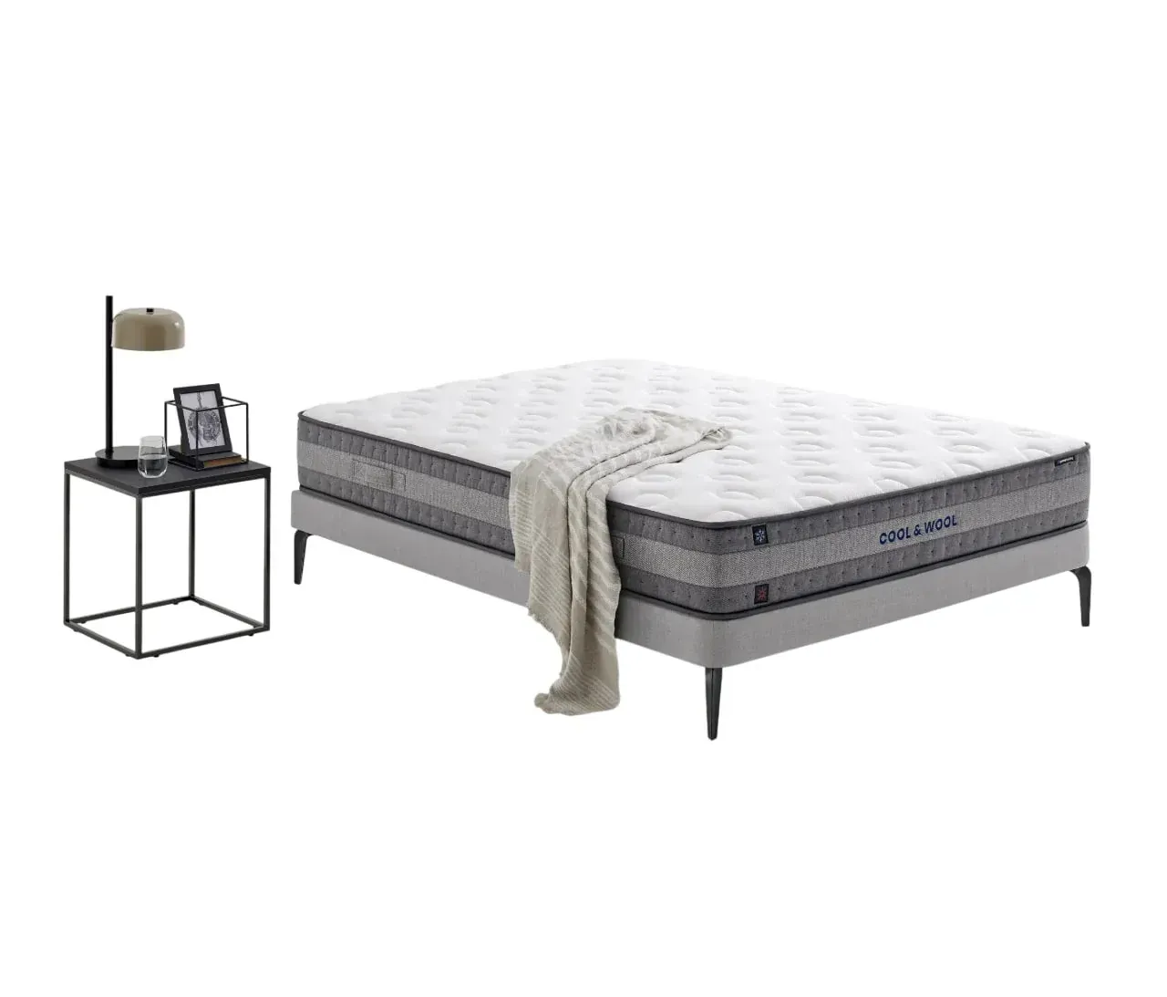 Čiužinys COOL&WOOL (ritininė pakuotė) - Yatas Bedding