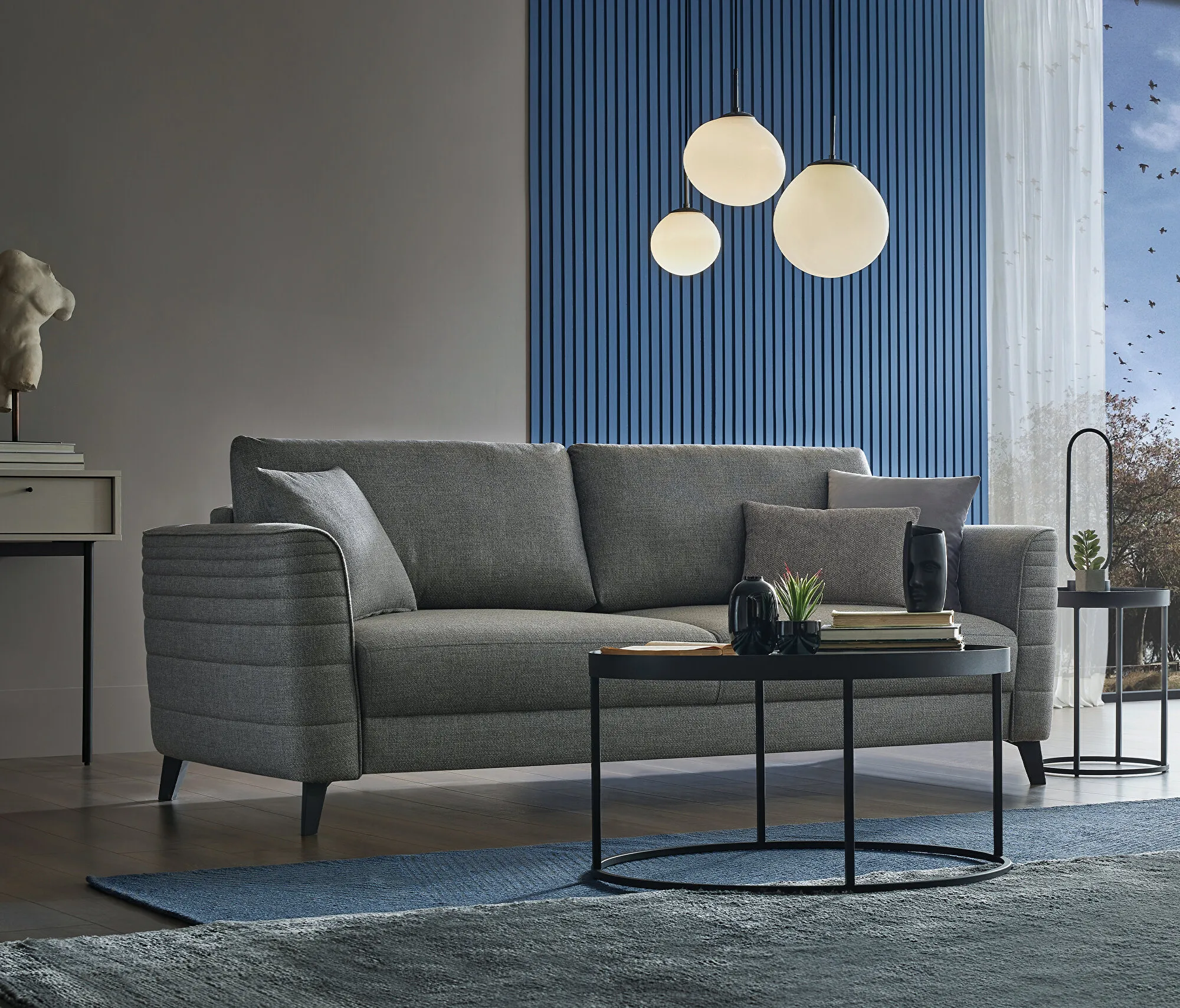 Grace 3 vietų sofa - lova - Yatas Bedding