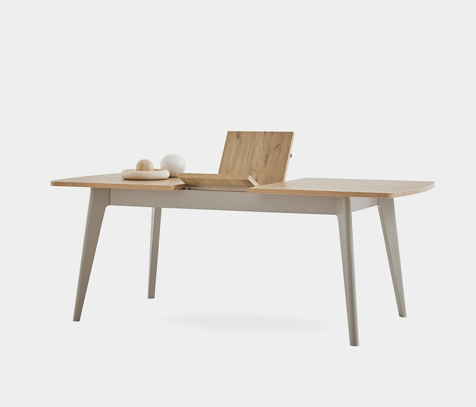 Išskleidžiamas Valgomojo Stalas - CANTE (Medinės kojos) - Yatas Bedding