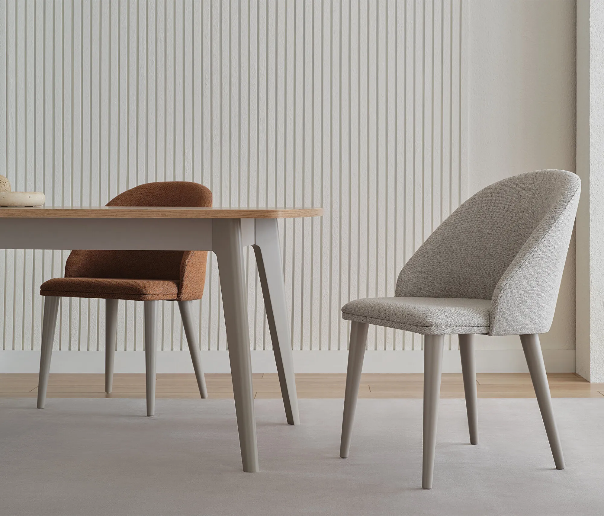 Išskleidžiamas Valgomojo Stalas - CANTE (Medinės kojos) - Yatas Bedding