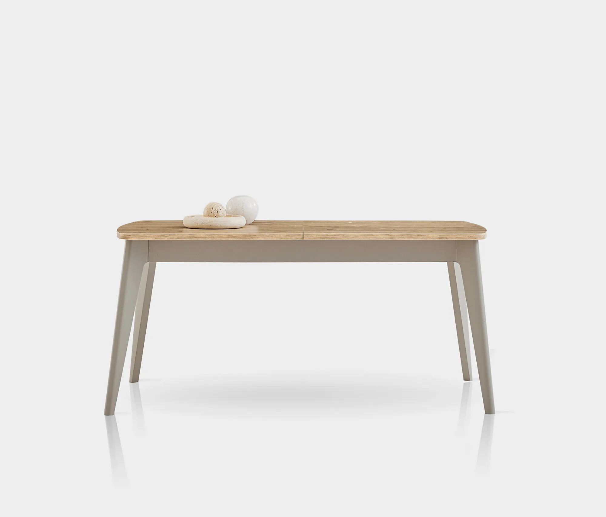 Išskleidžiamas Valgomojo Stalas - CANTE (Medinės kojos) - Yatas Bedding