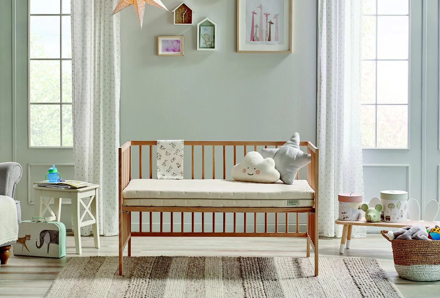 Vaikiškas čiužinys Organica - Yatas Bedding