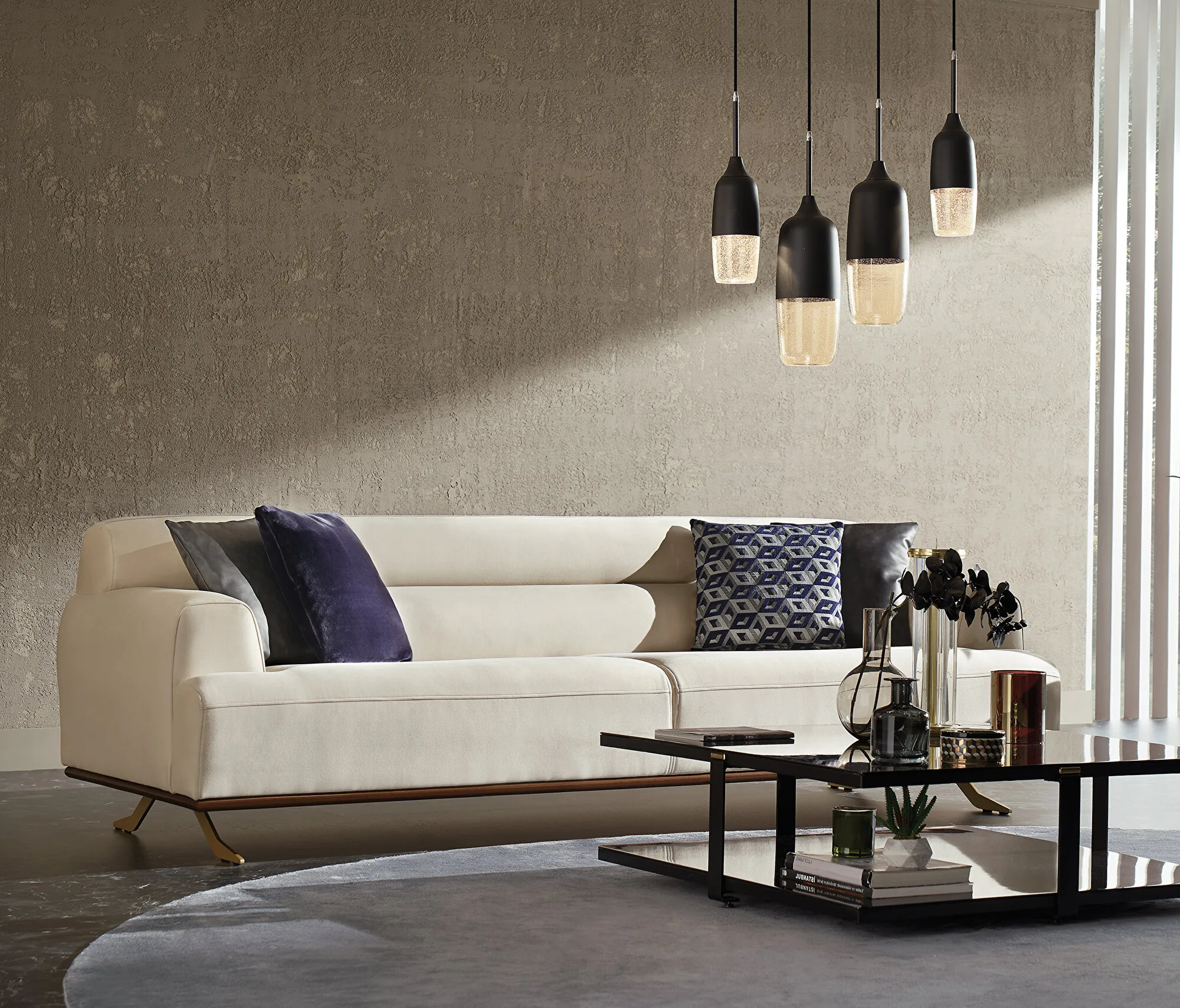 Valdera - 2,5 vietų sofa - Yatas Bedding