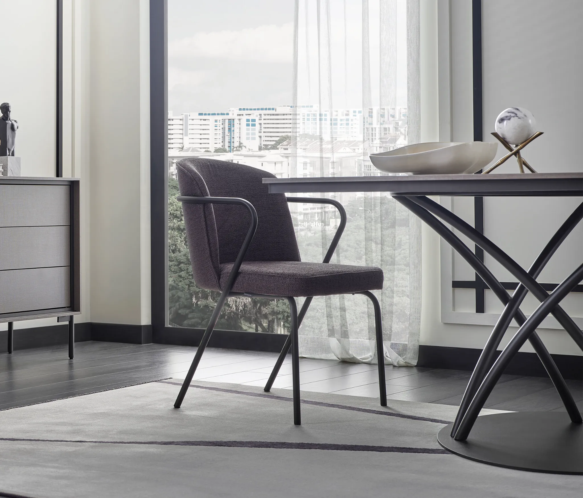 Valgomojo kėdė - Berta (Metalinės kojos) - Yatas Bedding