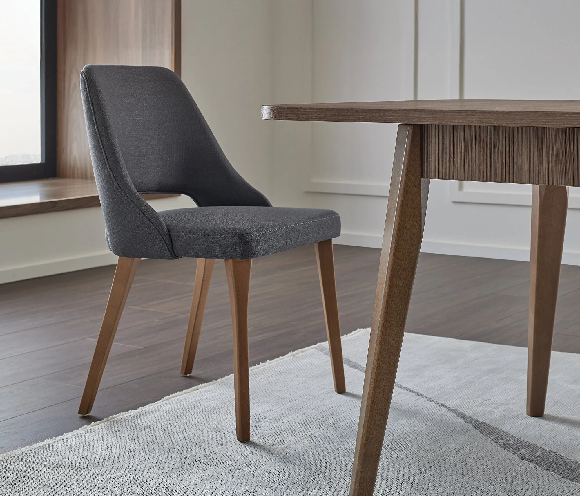 Valgomojo kėdė- Pavia (pilka) - Yatas Bedding