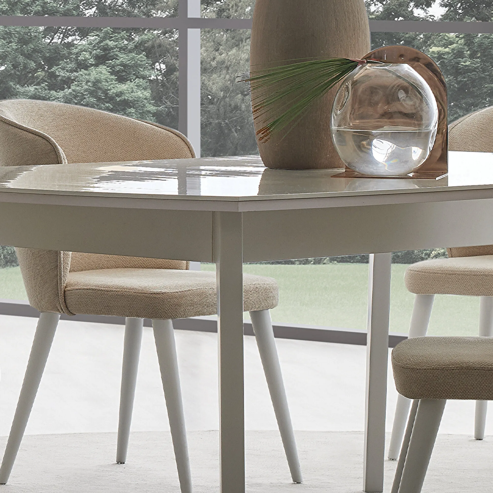 Valgomojo Stalas - Legato (Baltas) - Yatas Bedding