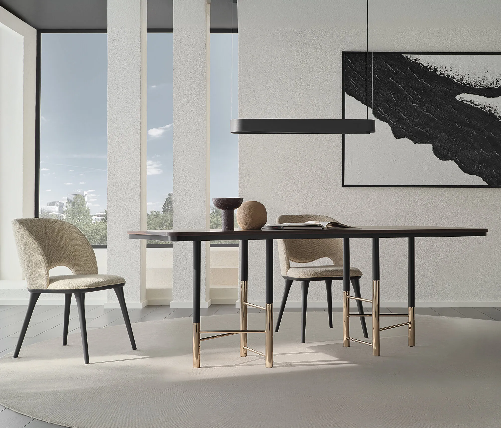 Valgomojo stalas - Parma (Metalinės kojos) - Yatas Bedding