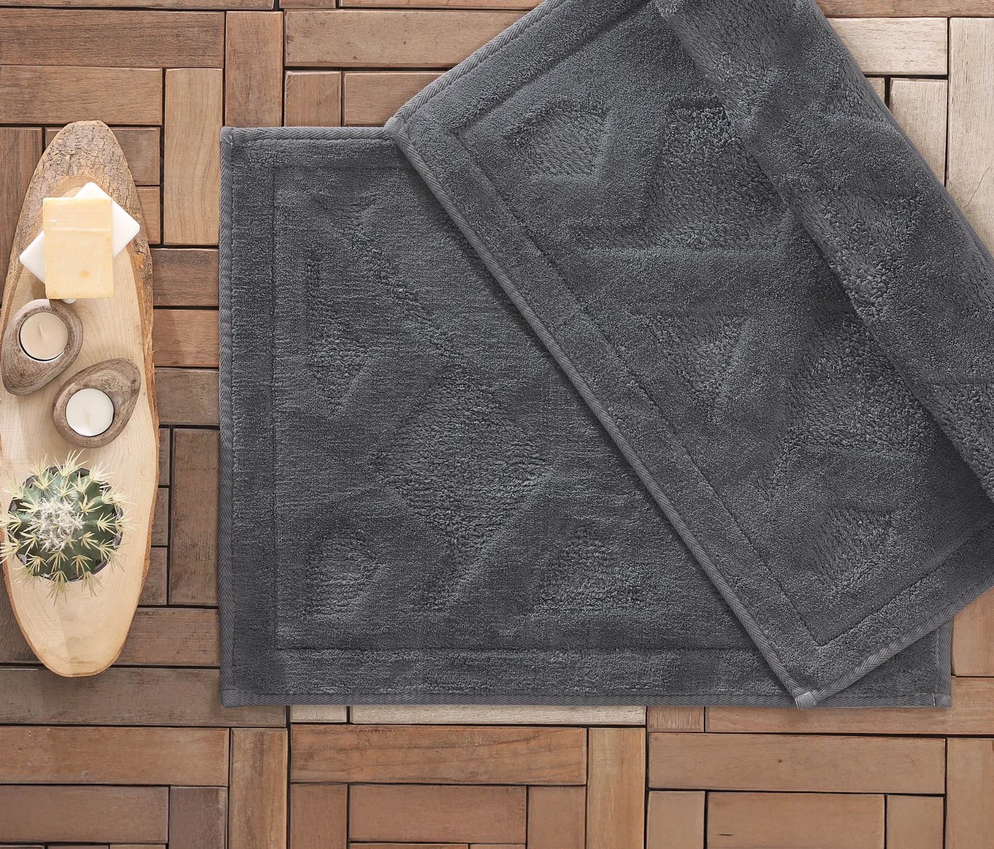 Vonios kilimėliai - Anthracite - Yatas Bedding